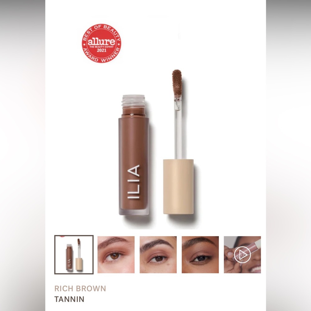 ILIA Tannin Rich Brown eyeshadow tint